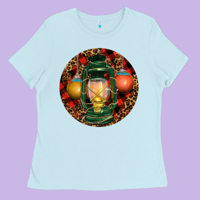 Ladies Tee Xmas Lantern Christmas