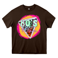 Chocolate Brown 80's mom Heavy Core Tee - Zillion Design Studio