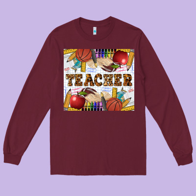 Western Teacher Long Sleeve Tee Designed By Lillyallendesigns