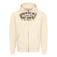 Sandshell please let me drink my iced coffee in peace Zipper Hoodie - MaliasSmallBusiness