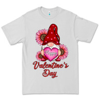 Dove Grey happy valentine's day gnomes with sunflower Premium Tee - RanaPortraitStore