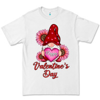 White happy valentine's day gnomes with sunflower Premium Tee - RanaPortraitStore