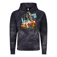Cloud Black nurse  cross and jesus Vintage Hoodie - AdoDesignShop