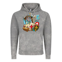 Cloud Rock nurse  cross and jesus Vintage Hoodie - AdoDesignShop