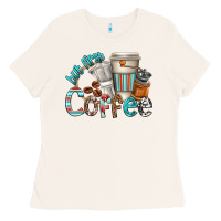 Bone but first coffee Ladies Tee - texasbilliewilder
