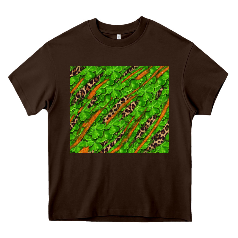 Distressed Shamrock And Leopard Heavy Core Tee by RanaPortraitStore | Teevron