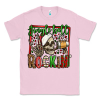 Bubblegum Pink jingle bell rockin skeleton christmas Classic Tee - Jasminsmagicworld