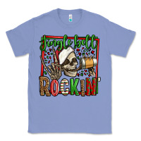 Colony Blue jingle bell rockin skeleton christmas Classic Tee - Jasminsmagicworld