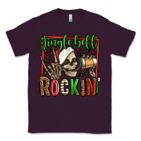 Plum jingle bell rockin skeleton christmas Classic Tee - Jasminsmagicworld