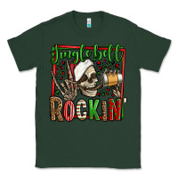 Sports Green jingle bell rockin skeleton christmas Classic Tee - Jasminsmagicworld