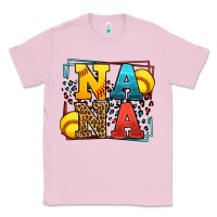 Bubblegum Pink Softball nana leopard frame Classic Tee - LillyAllenDesigns