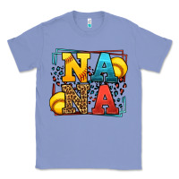 Colony Blue Softball nana leopard frame Classic Tee - LillyAllenDesigns