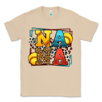 Mushroom Softball nana leopard frame Classic Tee - LillyAllenDesigns