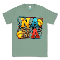 Sage Softball nana leopard frame Classic Tee - LillyAllenDesigns