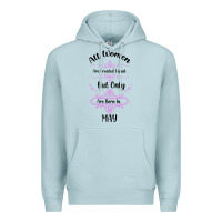 Blue Mist all women are created equal but only the smartest are born in may Premium Hoodie - Bettercallsaul