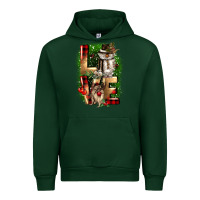 Forest Green love snowman gnome Urban Hoodie - CowGirlArtShop