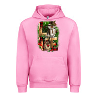 Fuchsia Pink love snowman gnome Urban Hoodie - CowGirlArtShop