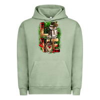 Pigment Oil Green love snowman gnome Urban Hoodie - CowGirlArtShop