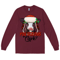 Burgundy you serious clark baby cow Long Sleeve Tee - Jasminsmagicworld
