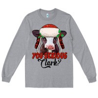Heather Grey you serious clark baby cow Long Sleeve Tee - Jasminsmagicworld