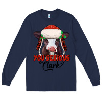 Navy you serious clark baby cow Long Sleeve Tee - Jasminsmagicworld