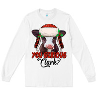White you serious clark baby cow Long Sleeve Tee - Jasminsmagicworld