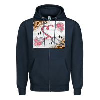 Navy customized leopard floral nurse Zipper Hoodie - MaliasSmallBusiness