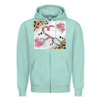 Seafoam customized leopard floral nurse Zipper Hoodie - MaliasSmallBusiness