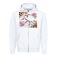 White customized leopard floral nurse Zipper Hoodie - MaliasSmallBusiness