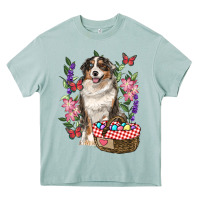 Arona Easter Aussie Australian Shepherd Heavy Core Tee - RanaPortraitStore