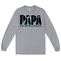 Heather Grey if he can't fix it no one can Long Sleeve Tee - JahusDesignShop