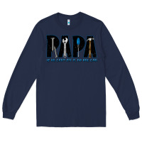 Navy if he can't fix it no one can Long Sleeve Tee - JahusDesignShop