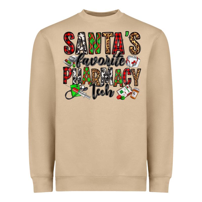Santa's Favorite Pharmacy Tech Heavyweight Sweatshirt by Jasminsmagicworld | Teevron