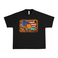 Black american flag fall backgraund Urban Heavy Tee - JahusDesignShop