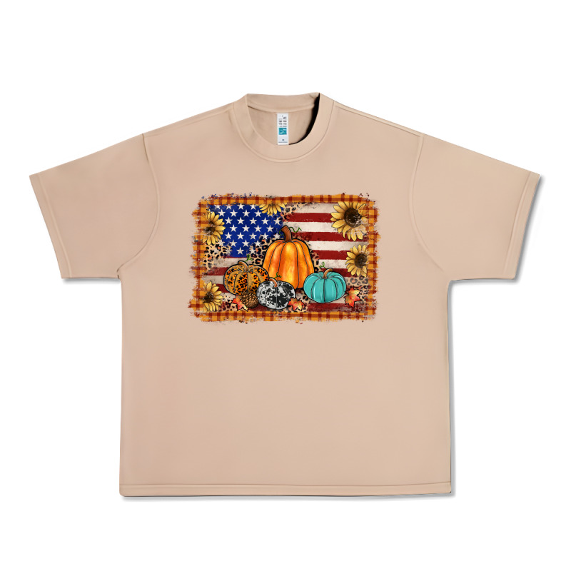 American Flag Fall Backgraund Urban Heavy Tee by JahusDesignShop | Teevron