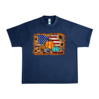 Navy american flag fall backgraund Urban Heavy Tee - JahusDesignShop
