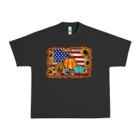 Pigment Black american flag fall backgraund Urban Heavy Tee - JahusDesignShop
