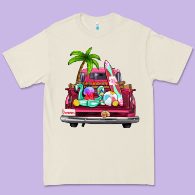 Summer Truck Farm Truck Premium Tee Designed By Zillion Design Studio