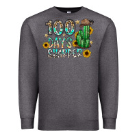 Charcoal Heather 100 days sharfer Premium Sweatshirt - SublimationCraftShop