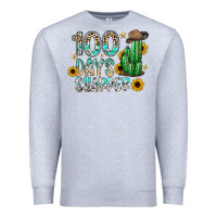 Heather Grey 100 days sharfer Premium Sweatshirt - SublimationCraftShop