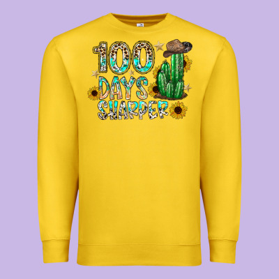 100 Days Sharfer Premium Sweatshirt Designed By Sublimationcraftshop