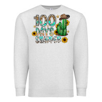 Oatmeal Heather 100 days sharfer Premium Sweatshirt - SublimationCraftShop