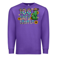 Purple 100 days sharfer Premium Sweatshirt - SublimationCraftShop