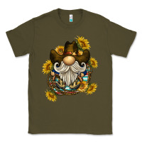 Army Green cowboy gnome sunflower rope Classic Tee - BarkalooDesign