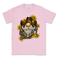 Bubblegum Pink cowboy gnome sunflower rope Classic Tee - BarkalooDesign