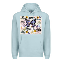 Blue Mist just breathe Premium Hoodie - JahusDesignShop