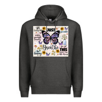 Charcoal Heather just breathe Premium Hoodie - JahusDesignShop