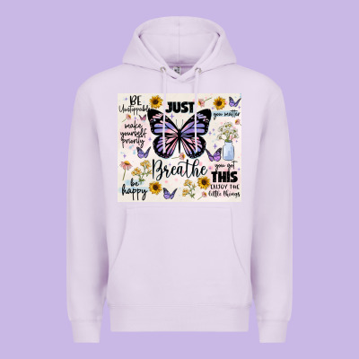 Just Breathe Premium Hoodie Designed By Jahusdesignshop