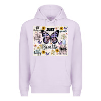 Lilac just breathe Premium Hoodie - JahusDesignShop