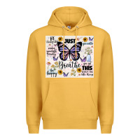 Mustard just breathe Premium Hoodie - JahusDesignShop